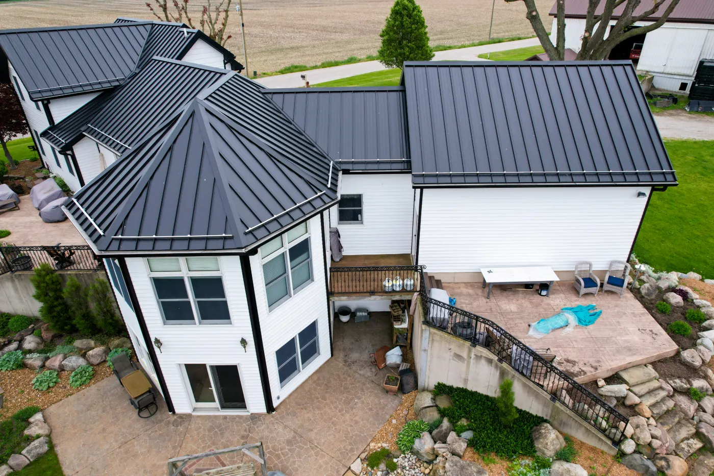 Fiber cement siding installed on a Springmill Villages home